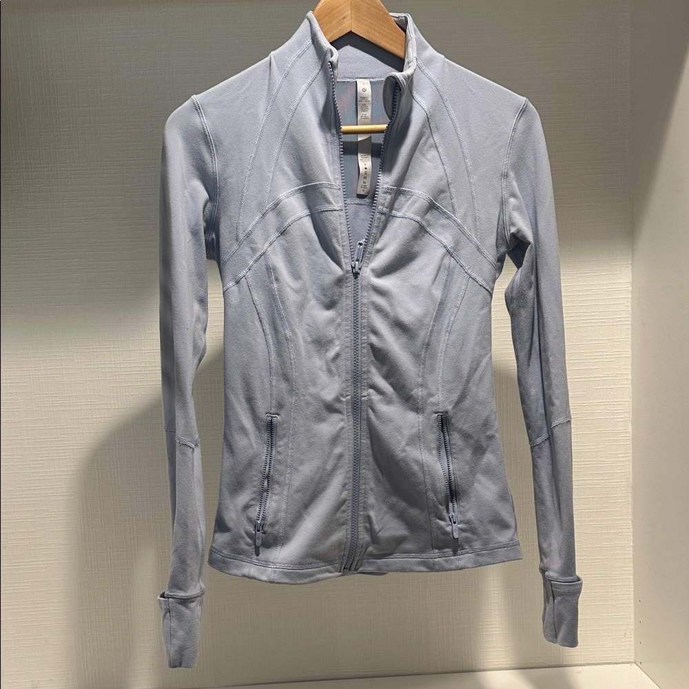 Lululemon Size 6 Women's Light blue Zip-Up Active Jacket - Picture 2 of 7